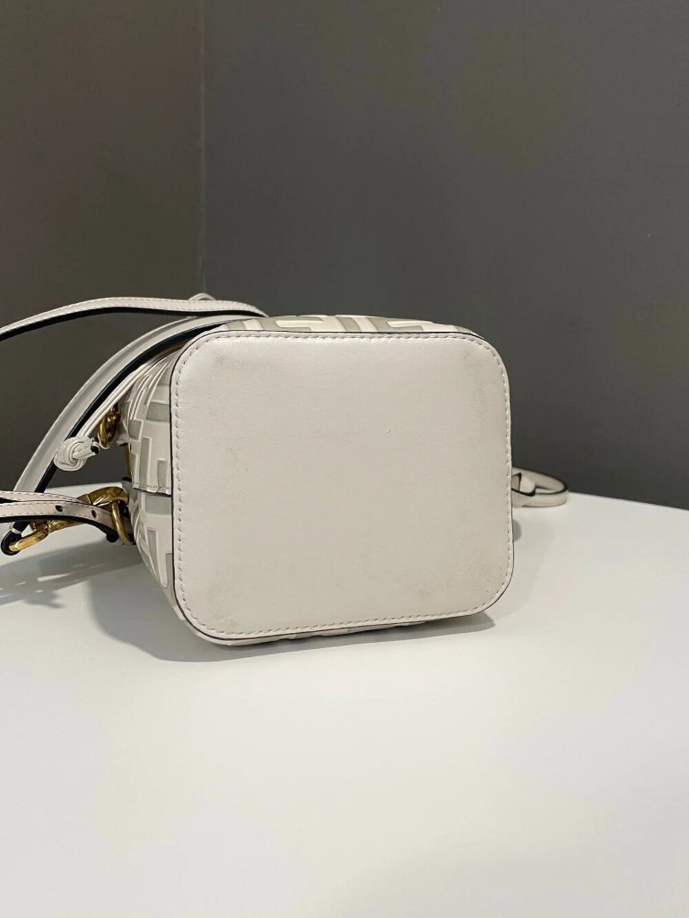 Fendi Mon Tresor Mini-Bag Grey / Beige - Picture 2 of 6